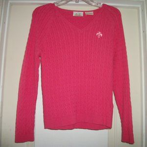 SALMON PREPPY OUTDOORS LITTLE CABLE SWEATER S/P